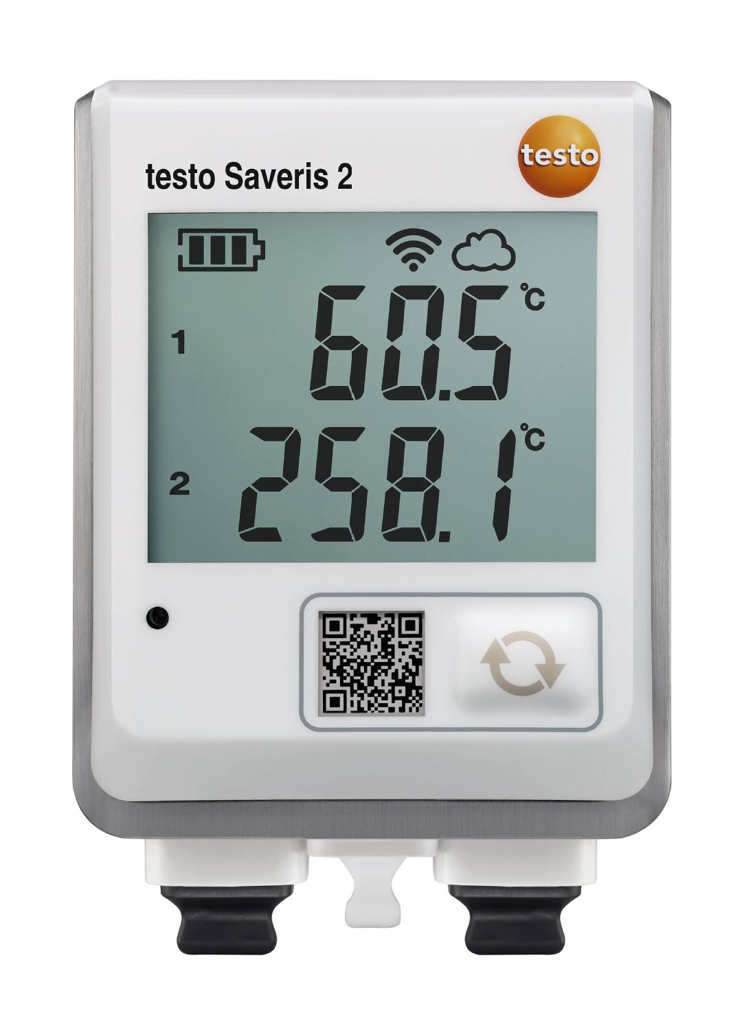 WiFi-логгер данных с дисплеем и двумя разъемами для подключения внешних термопар TESTO Saveris 2-T3 Термометры